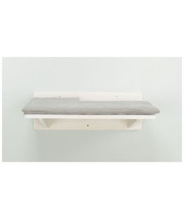 Piattaforma da fissare al muro, in legno/metallo per gatti 50×17.5×36.5cm, bianco