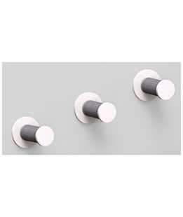 Tiragraffi Set da muro 3 gradini, 3×diametro 18×22cm, bianco/grigio