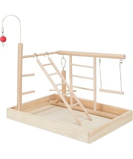Spazio gioco in legno, 34x26x25cm per Uccelli