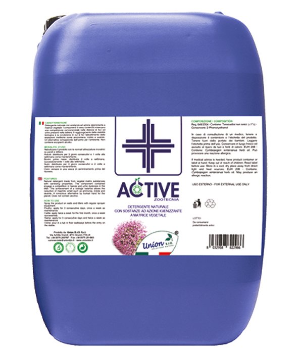 ACTIVE ZOOTECNIA detergente naturale per allevamenti 5 l