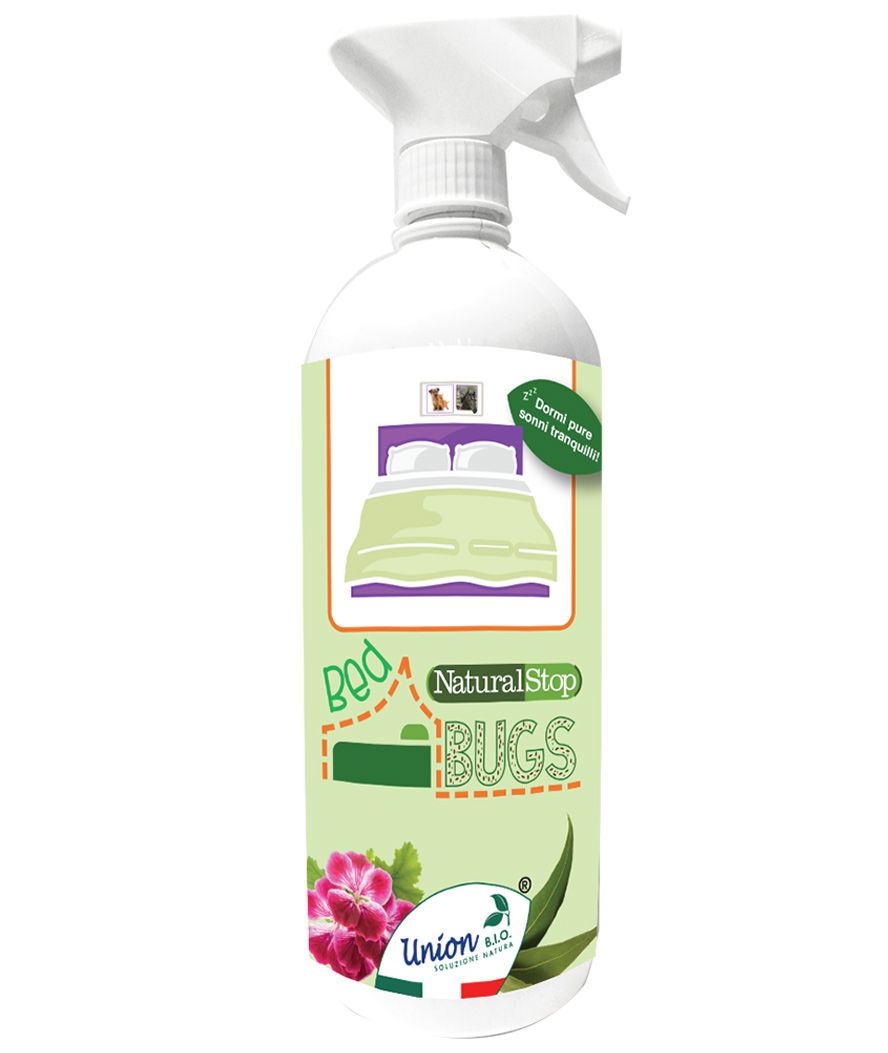 BED BUGS soluzione oil gel naturale con estratti vegetali naturali che svolgono un’azione di barriera fisica alle cimici dei letti 1000 ml