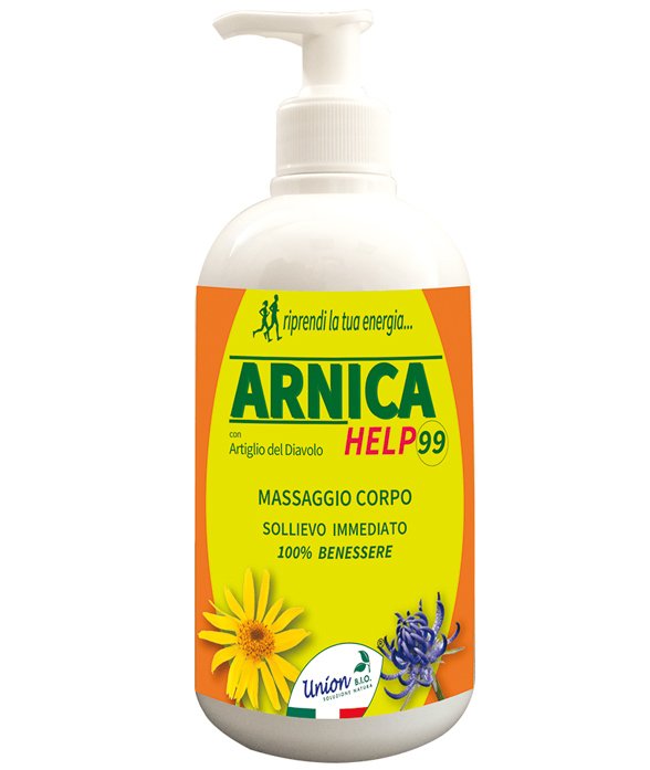 ARNICA HELP99 Gel massaggio corpo con ARNICA MONTANA con ARTIGLIO DEL DIAVOLO e ACACIA 500 ml
