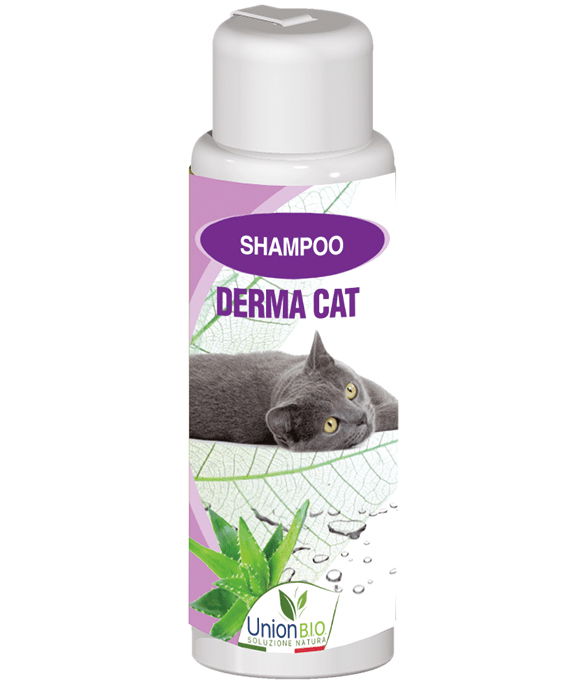 DERMA CAT deterge, protegge e nutre naturalmente la pelle ripristinando l’equilibrio cheratinico sul pelo danneggiato per gatti 250 ml