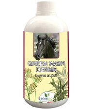 Green Wash Derma Shampoo delicato con oli essenziali ed estratti naturali per cavalli 500 ml