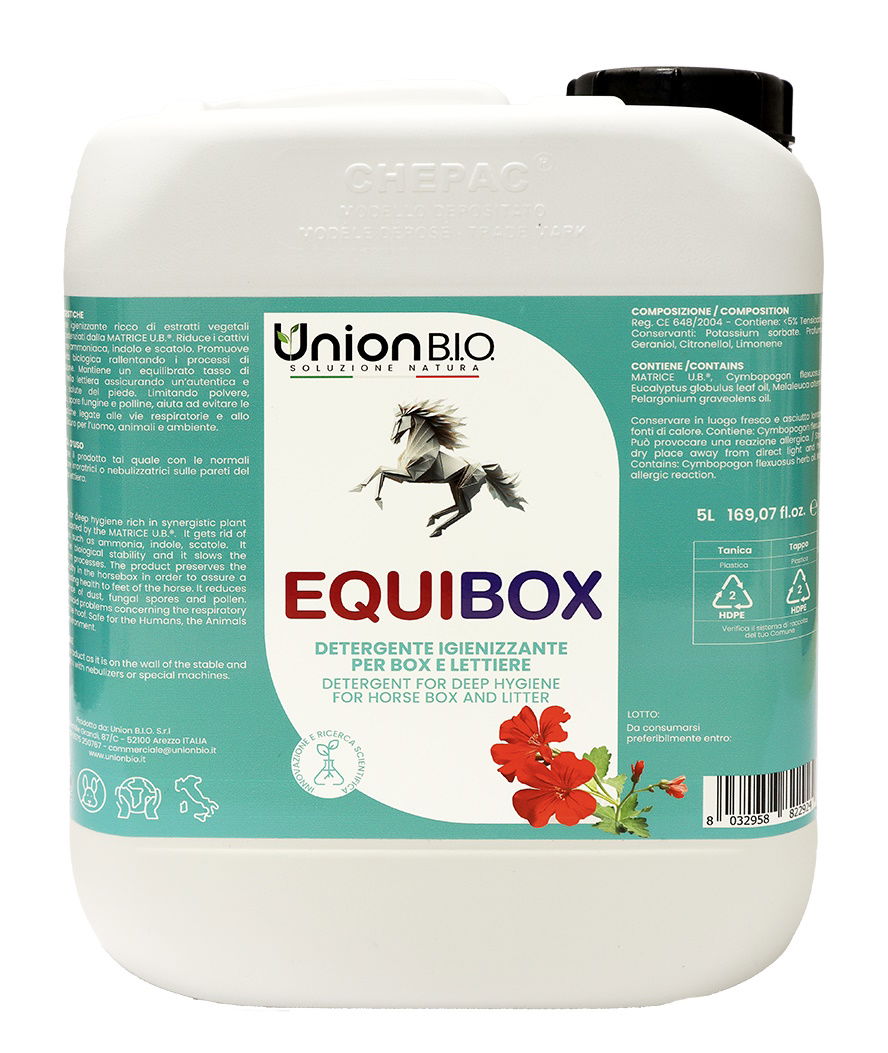 EQUIBOX detergente igienizzante naturale per box e lettiere 25 l