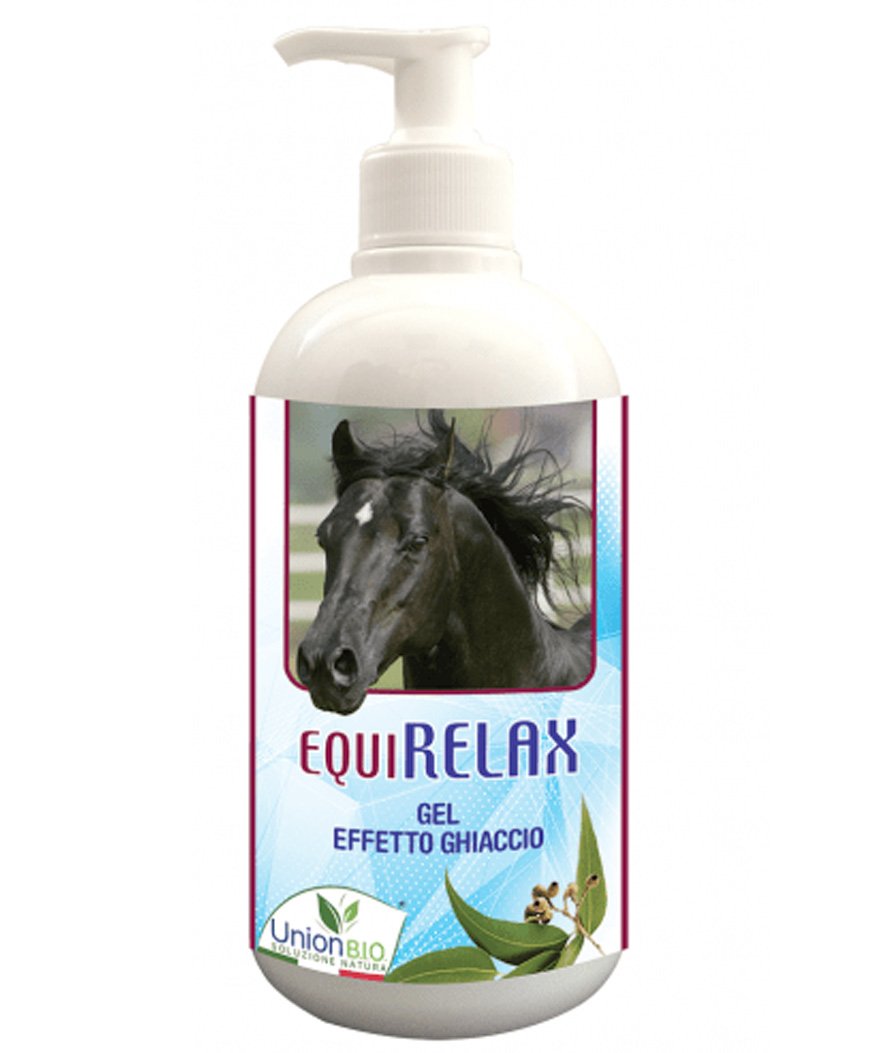 EQUIRELAX Gel effetto ghiaccio che tonifica e rilassa i muscoli per cavalli 500 ml