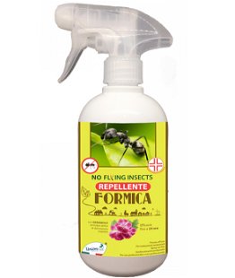 NO FLYING INSECTS – FORMICA repellente pronto uso con geraniolo, principio attivo di origine vegetale 1000 ml
