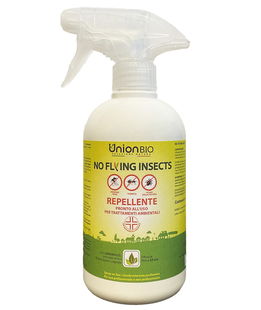 NO FLYING INSECTS Repellente per acaro della polvere, zanzare tigre e formiche pronto uso con geraniolo  500 ml