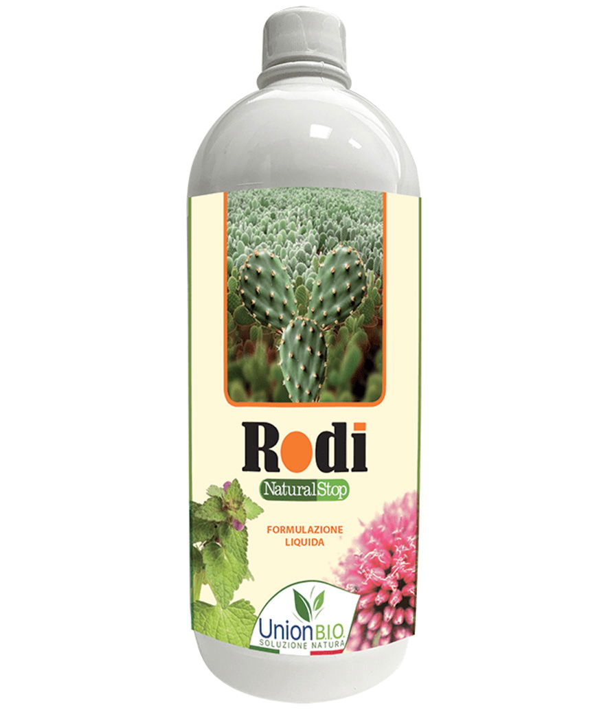 RODI NATURAL STOP liquido a matrice vegetale che crea una barriera fisica per topi e ratti 1000 ml