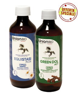 KIT SOLLIEVO e RELAX: GREEN DOL ACT 200 ml + EQUISTASI PLUS 200 ml