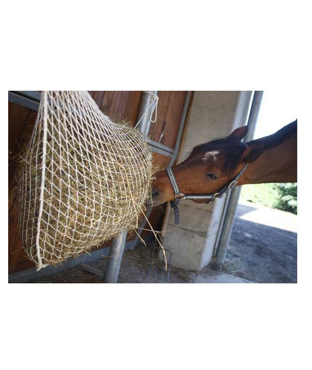 Rete per fieno di altissima qualità sicura per il cavallo a lunga durata misura 120 x 90 cm - foto 1